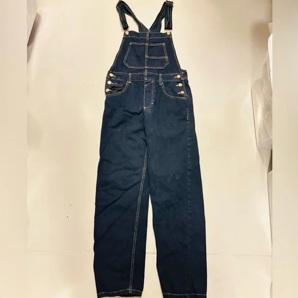 SALE! Free People x We The Free Ziggy Denim Overalls in Dark Wash - Picture 9 of 13
